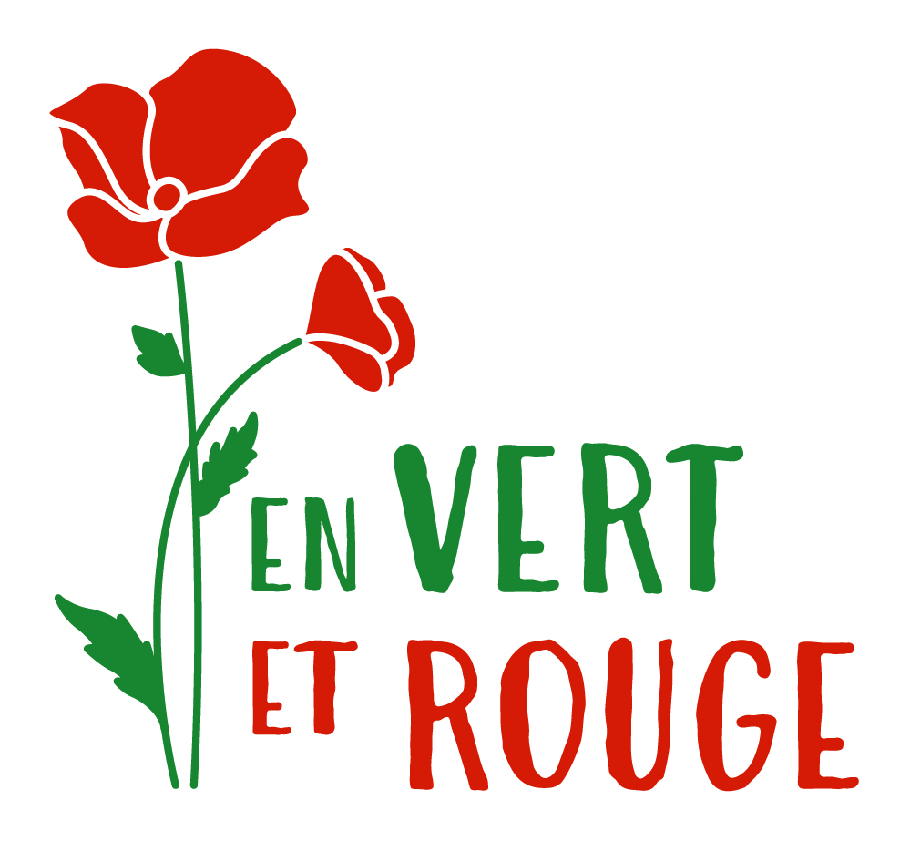 En vert et rouge